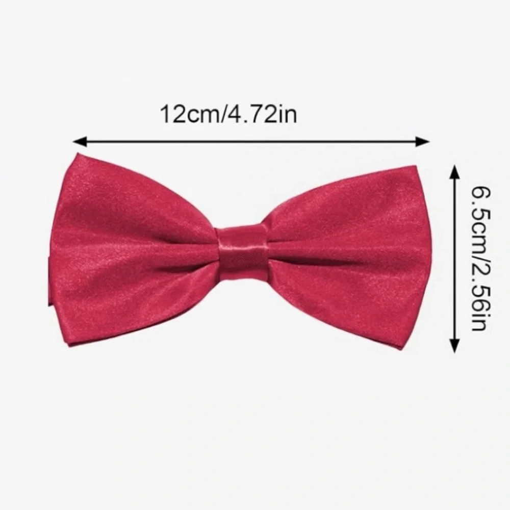 💞 New White Pre-tied Adjustable Bow Tie